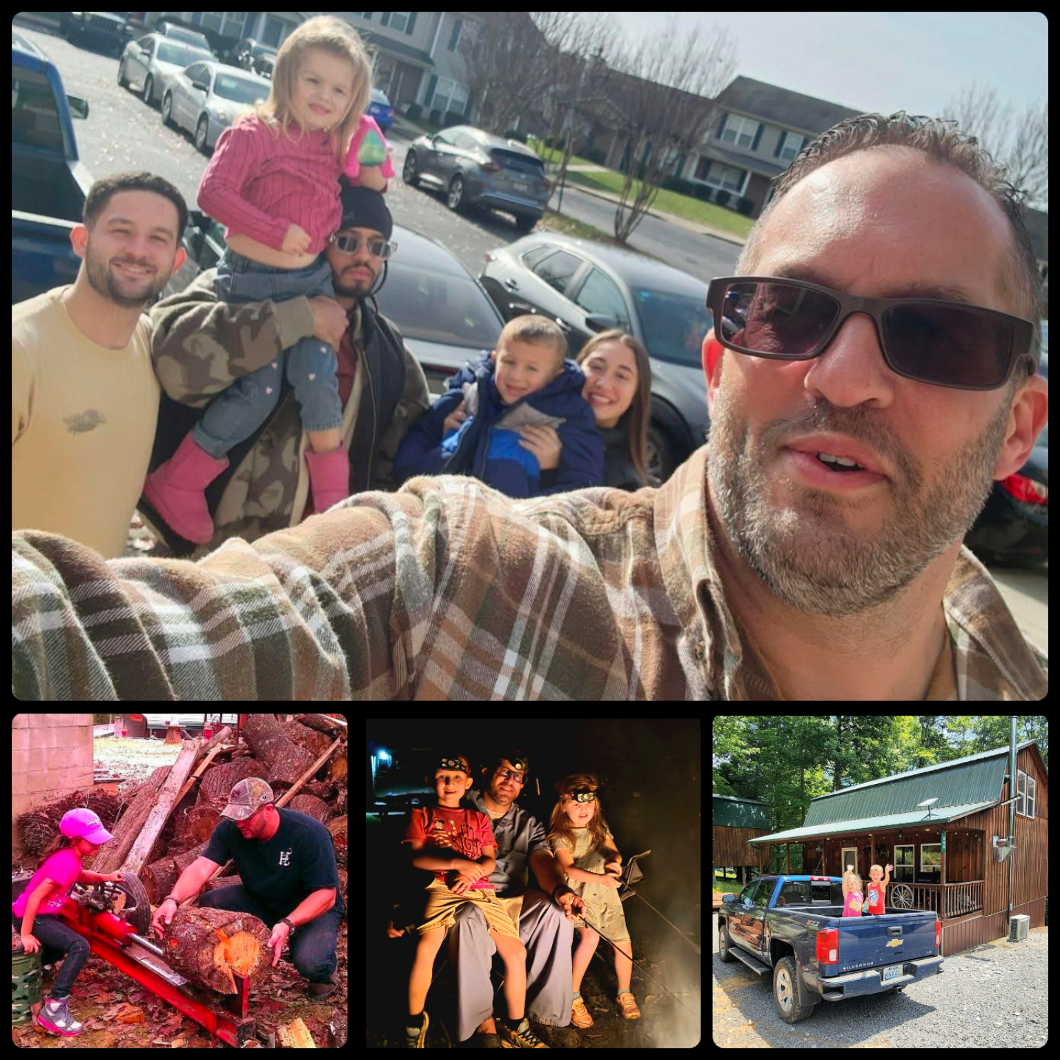 Family moments at home and in the outdoors