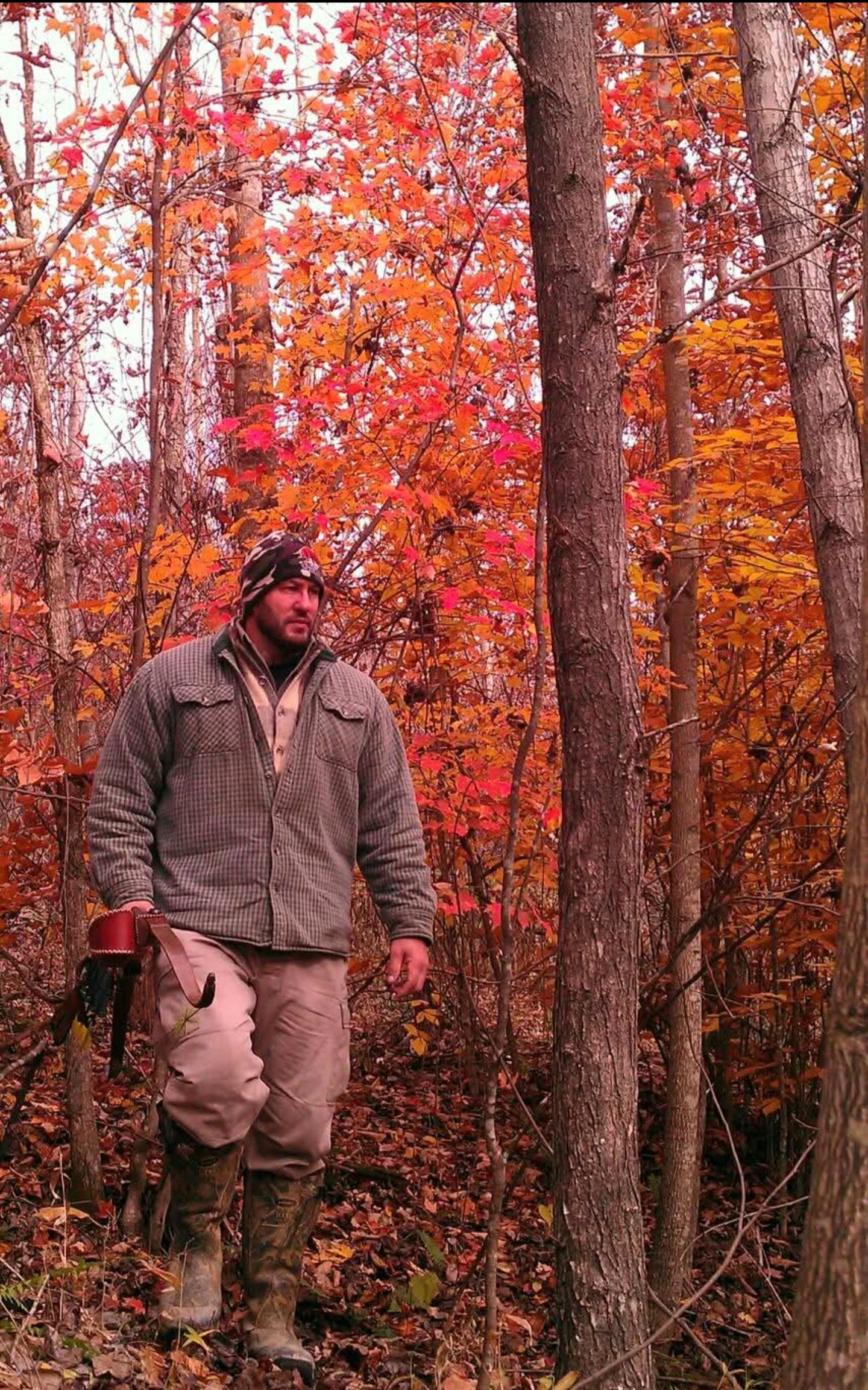 Dave standing in fall woods in West Virginia